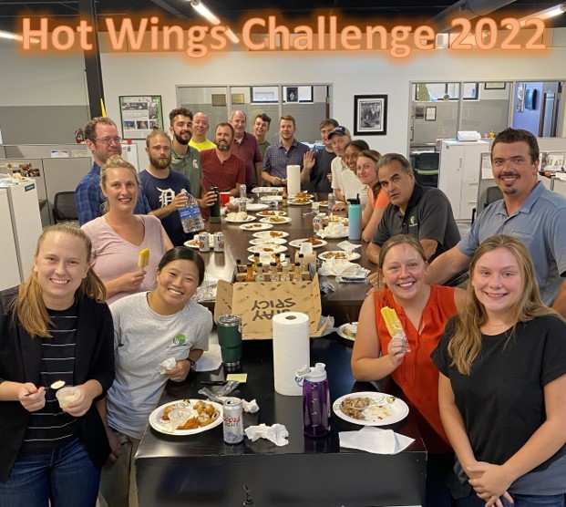 FKE Team Gathered For Hot Wings Challenge